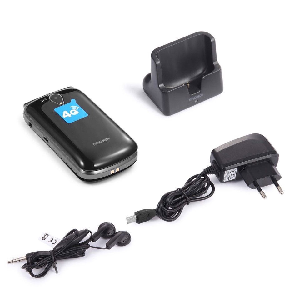 Brondi Amico Mio 4G 7,11 cm (2.8") Nero Telefono cellulare basico