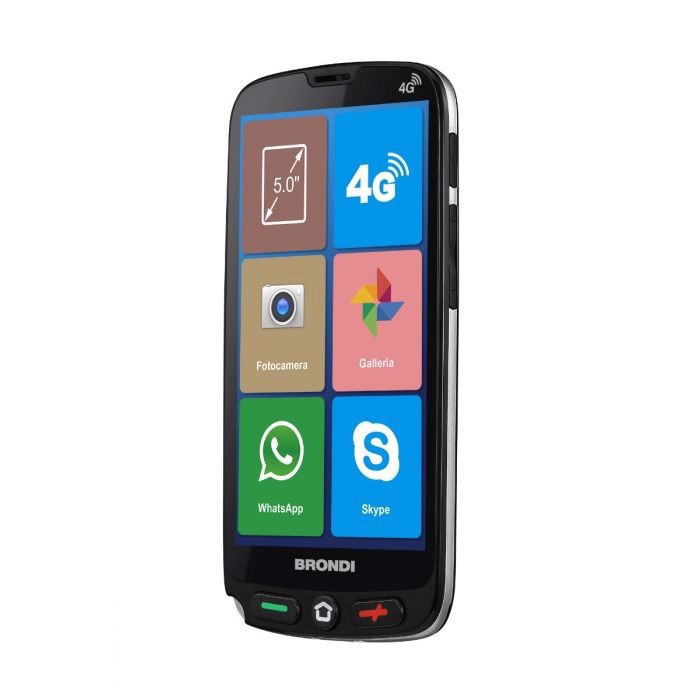 Brondi Amico Smartphone XS 12,7 cm (5") Doppia SIM Android 10 4G USB tipo-C 1 GB 8 GB 2200 mAh Nero