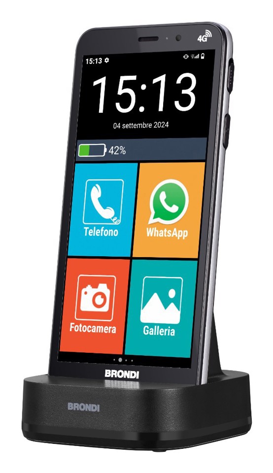 Brondi Amico Vero 4G 14,5 cm (5.7") Doppia SIM Android 14 3 GB 32 GB 2800 mAh Nero