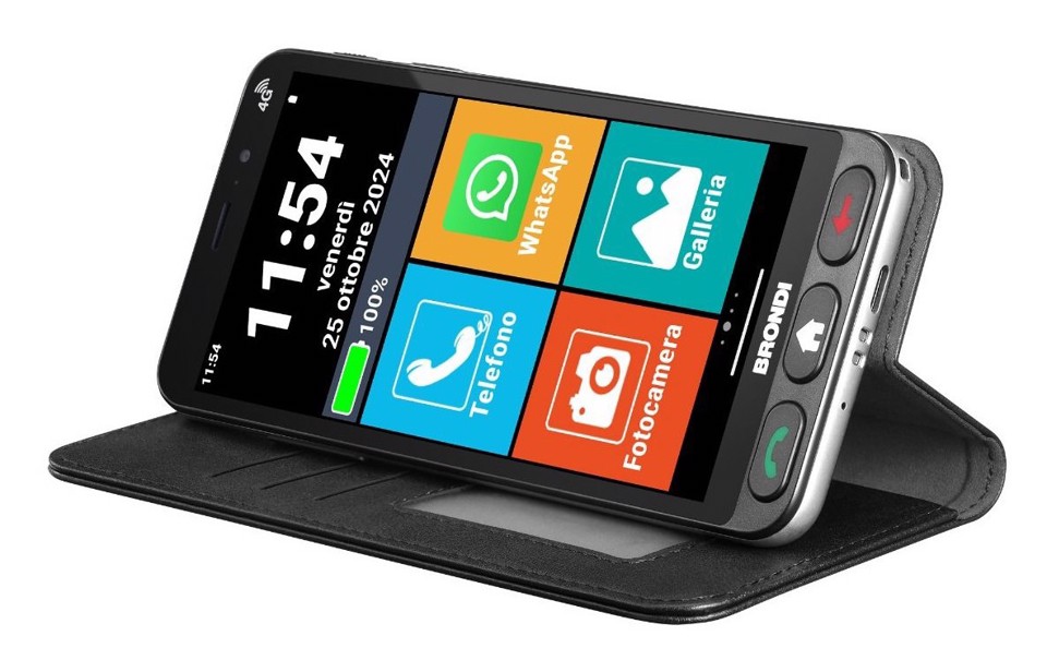 Brondi Amico Vero 4G 14,5 cm (5.7") Doppia SIM Android 14 3 GB 32 GB 2800 mAh Nero