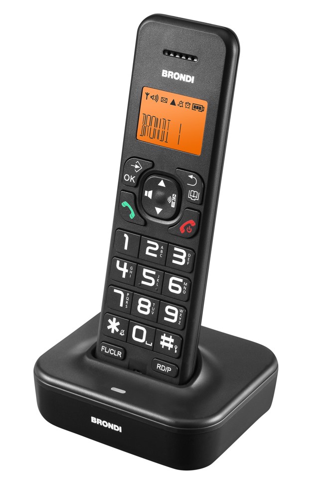 Brondi Bravo Star Telefono DECT Identificatore di chiamata Nero