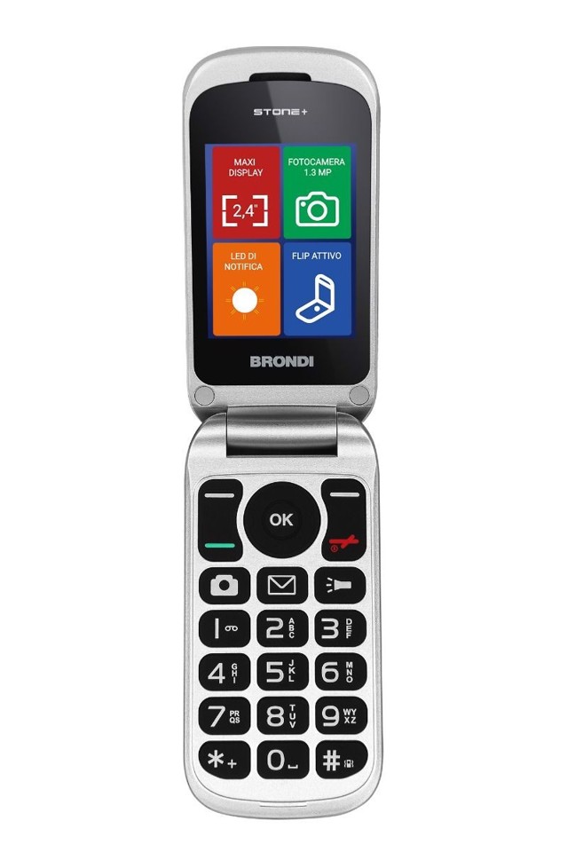 Brondi Stone+ 6,1 cm (2.4") Nero Telefono cellulare basico