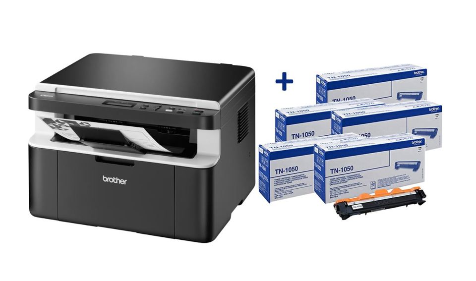 Brother DCP-1612WVB multifunzione Laser A4 2400 x 600 DPI 20 ppm Wi-Fi + 5 TONER INCLUSI