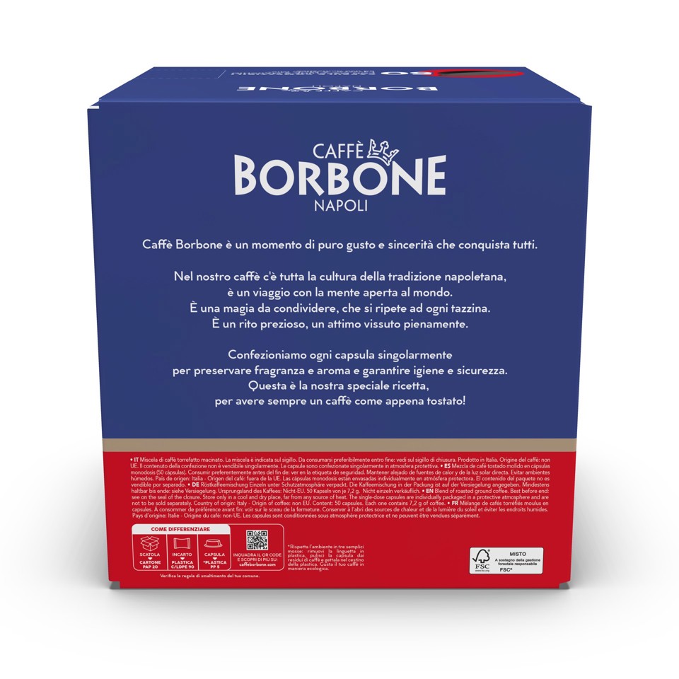 Caffè Borbone Capsule per Lavazza a modo mio Dek 50 pz