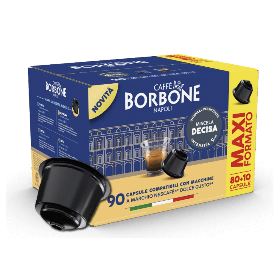 Caffè Borbone Capsule per Dolcegusto Miscela Decisa 90 pz DGBREDDECISA90N