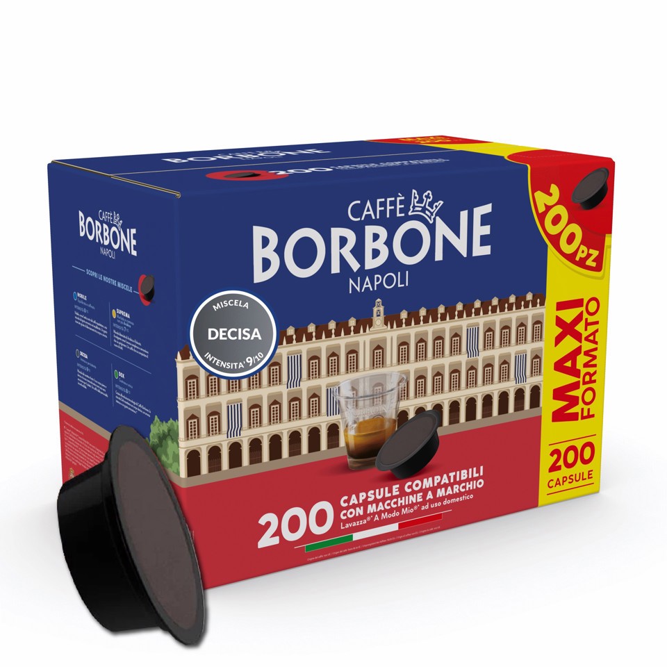 Caffè Borbone Capsule per Lavazza a modo mio decisa 200 pz