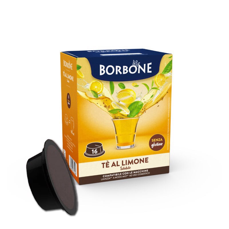 Caffe Borbone Capsule per Lavazza a modo mio Tè al limone 16 pz