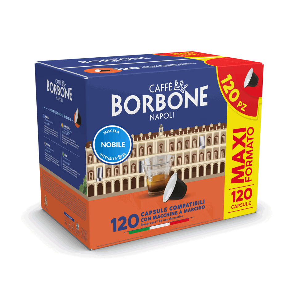 Caffè Borbone Capsule per Nespresso Nobile blu Capsule caffè 120 pz