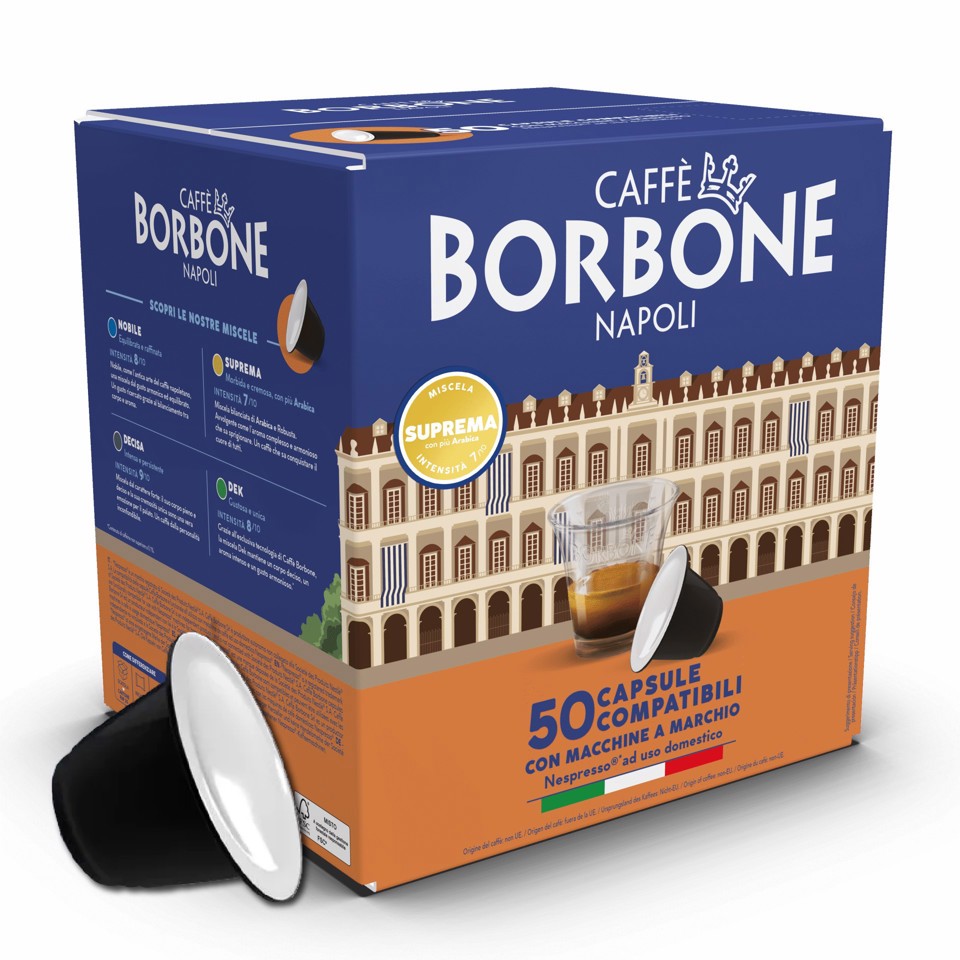 Caffè Borbone Capsule per Nespresso Suprema Capsule caffè 50 pz