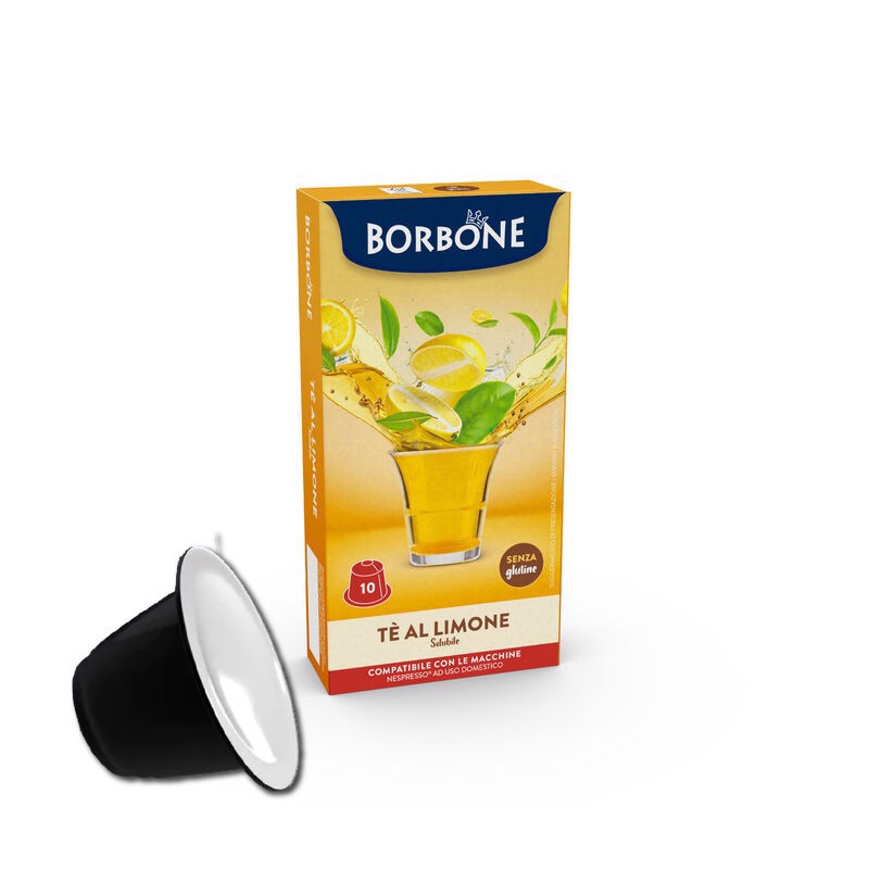 Caffe Borbone Capsule per Nespresso Tè al gusto di limone 10 pz