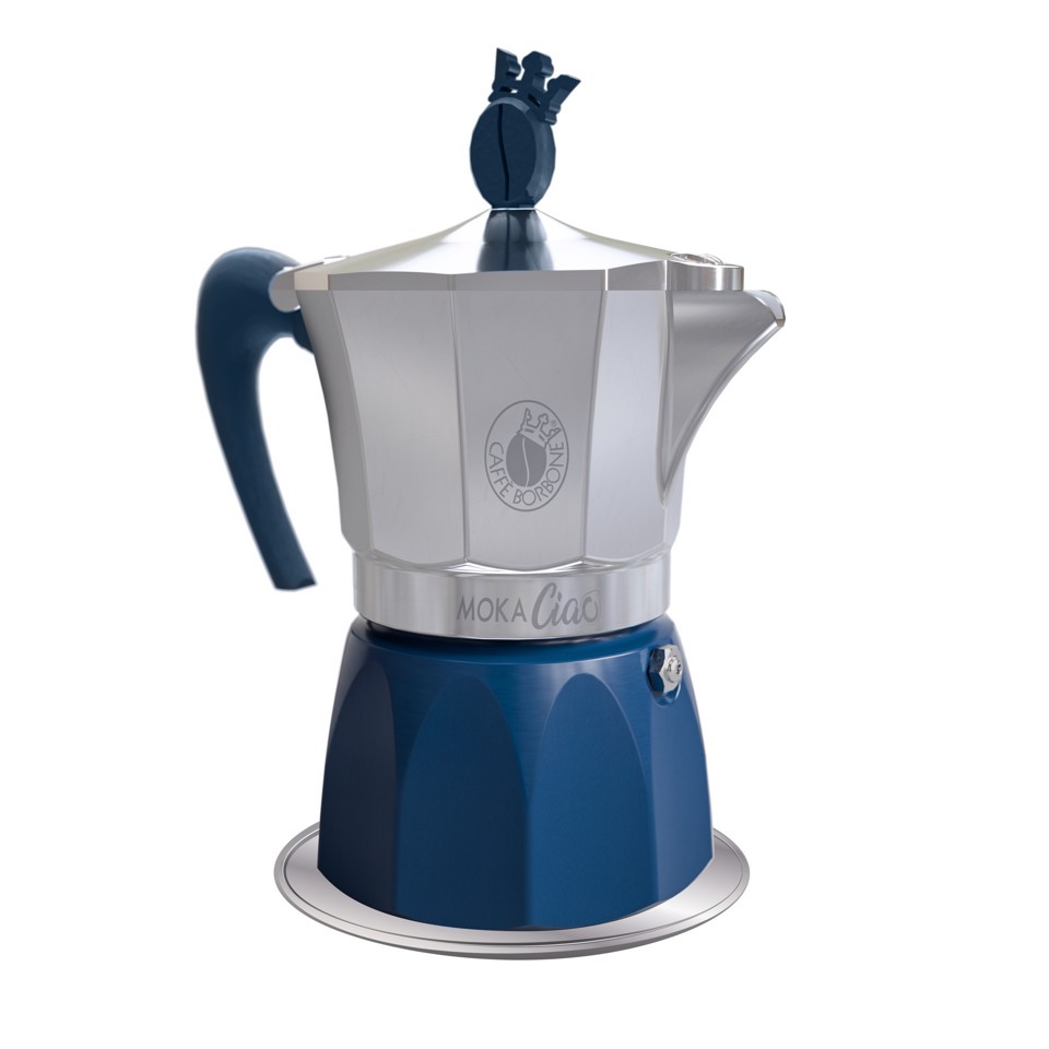 Caffè Borbone Moka Ciao Induzione - Moka compatibile con cialde ESE 44mm + 15 cialde omaggio
