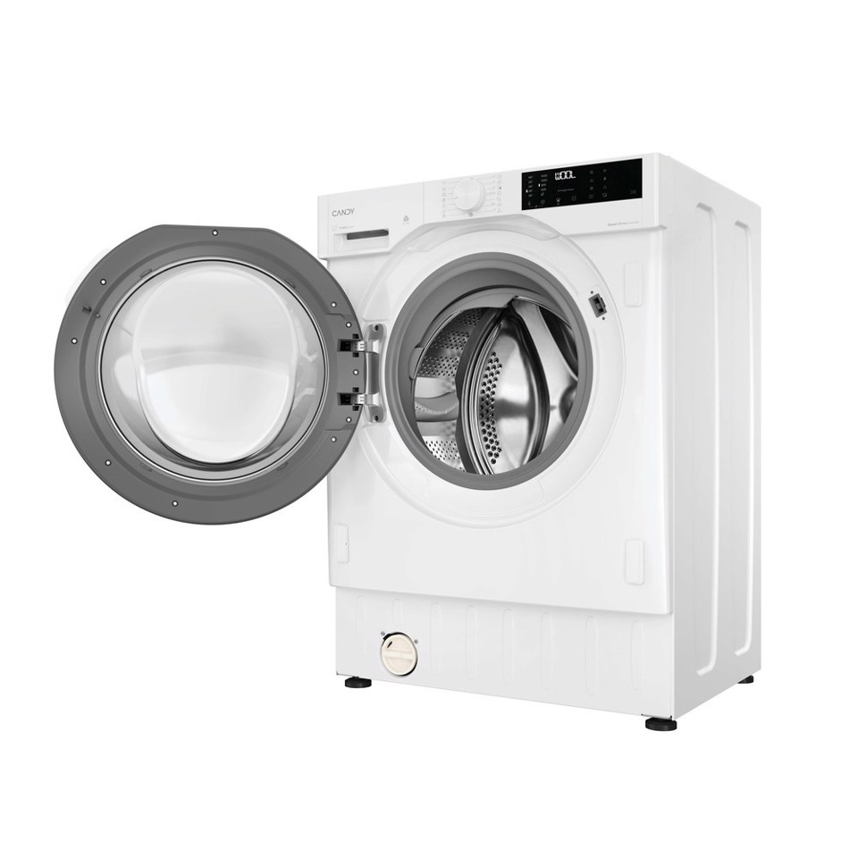 Candy BC4S485M4D8-S lavasciuga Da incasso Caricamento frontale Bianco