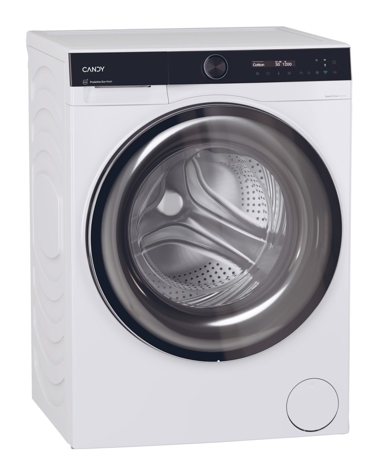 Candy BWS 4128B8-S lavasciuga Libera installazione Caricamento frontale Bianco D
