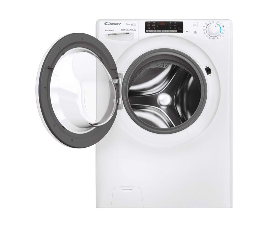 Candy COW4854TWM6/1-S lavasciuga Libera installazione Caricamento frontale Bianco D