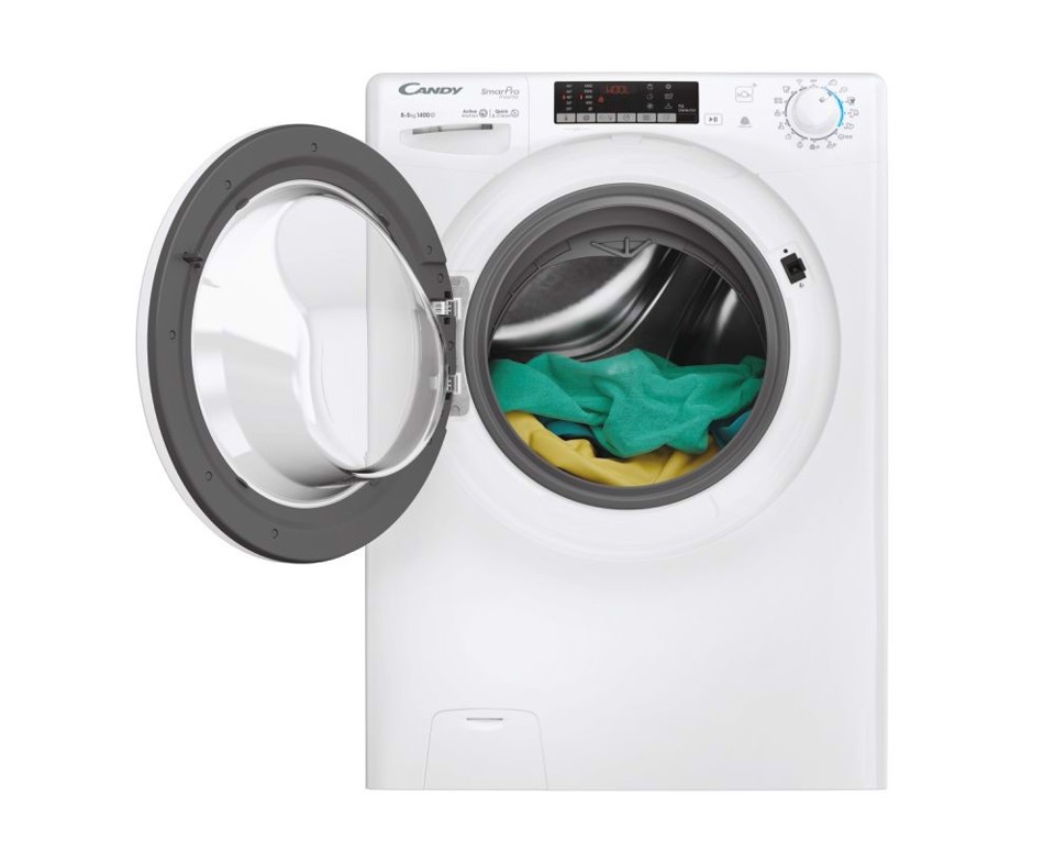 Candy COW4854TWM6/1-S lavasciuga Libera installazione Caricamento frontale Bianco D
