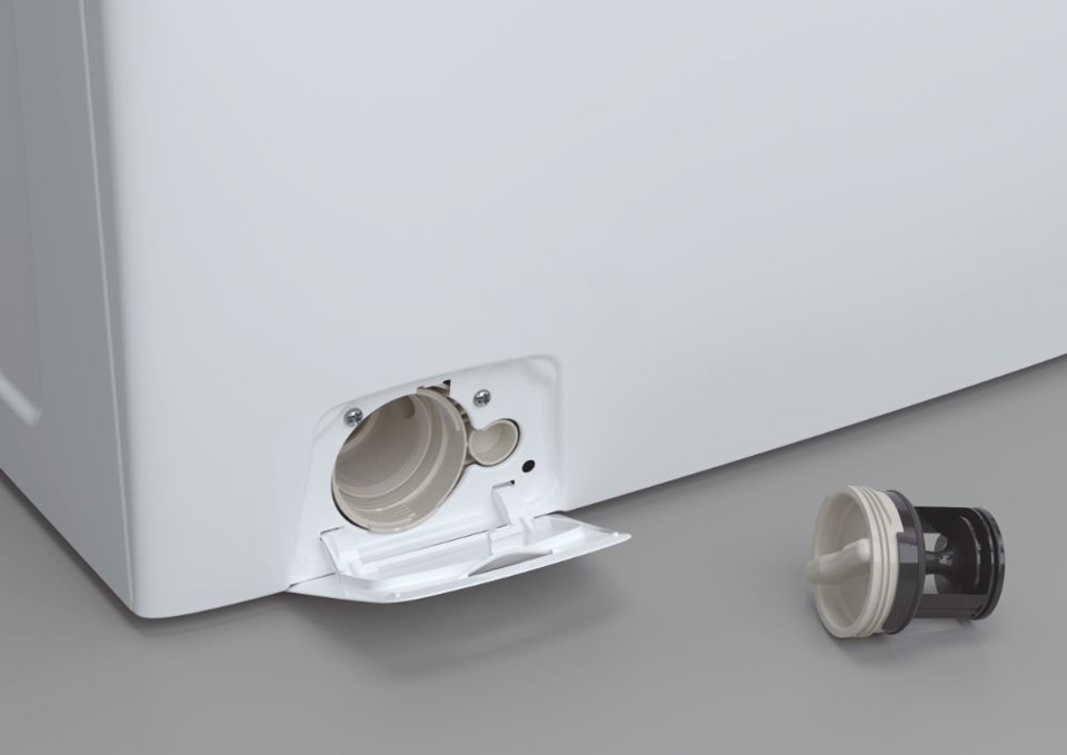 Candy COW4854TWM6/1-S lavasciuga Libera installazione Caricamento frontale Bianco D