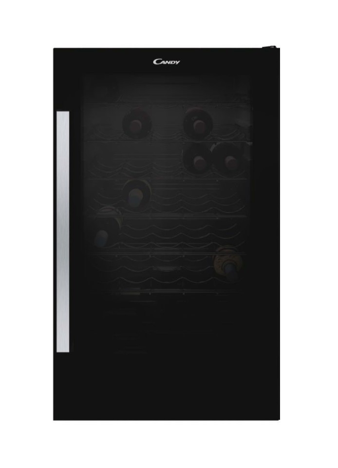 Candy DiVino CWC 150 ED/N Cantinetta vino con compressore Libera installazione Nero 41 bottiglia/bottiglie