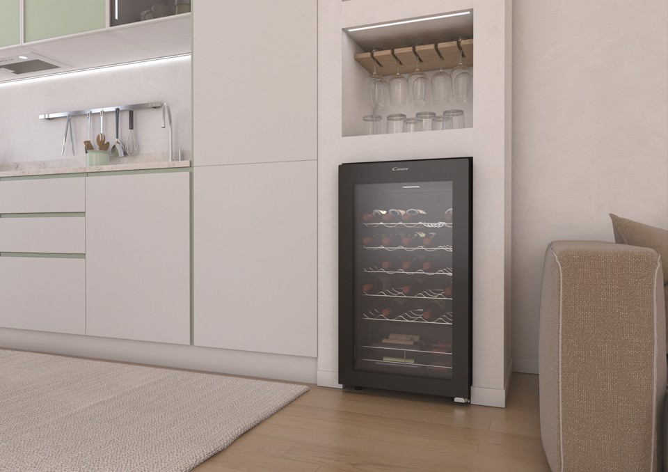 Candy DiVino CWC033M Libera installazione Nero 33 bottiglia/bottiglie