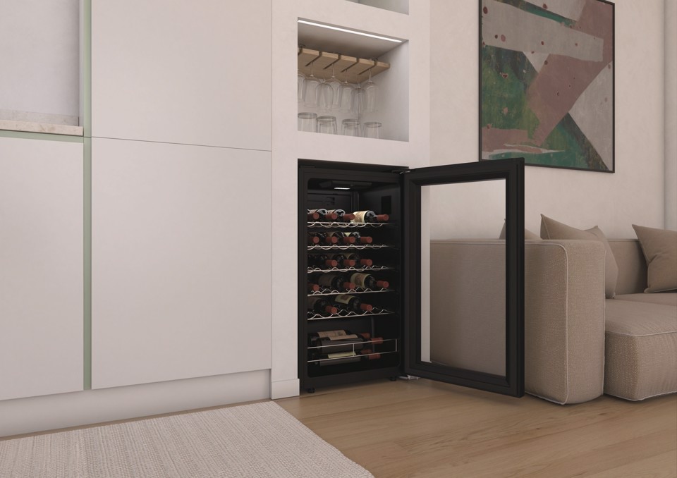Candy DiVino CWC033M Libera installazione Nero 33 bottiglia/bottiglie