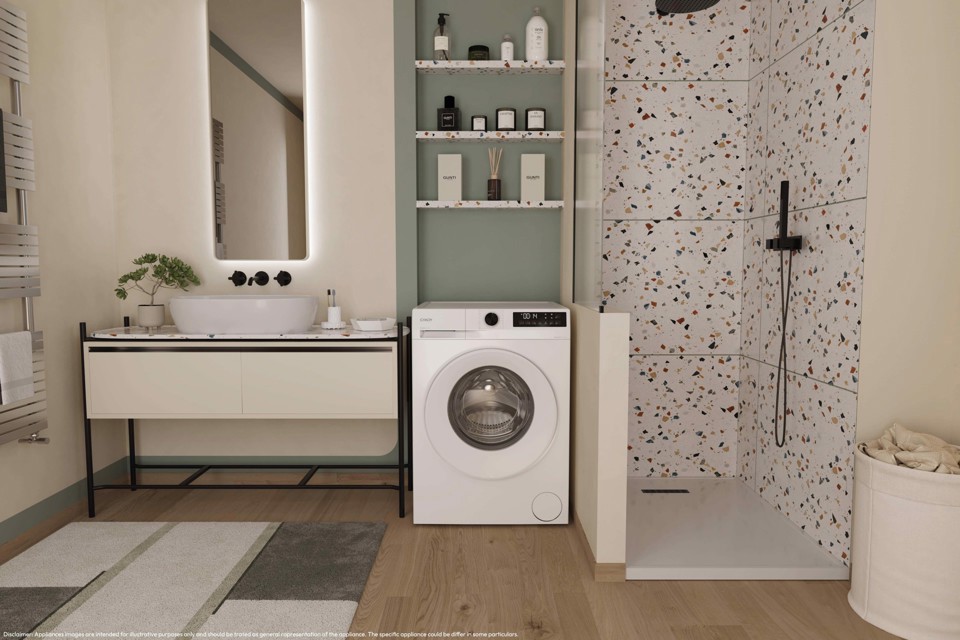Candy GD 498-S lavatrice Caricamento frontale 9 kg 1400 Giri/min Bianco