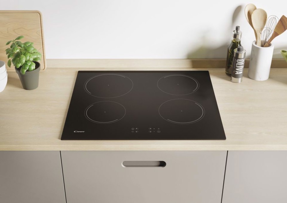 Candy Idea KRCDJ642 Nero Da incasso 59 cm Piano cottura a induzione 4 Fornello(i)