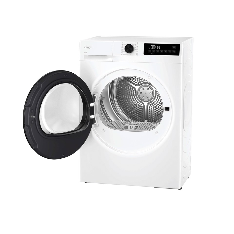 Candy ProDry 300 , Asciugatrice Slim 7 KG, Classe D, Bianco, Inverter, 5 Cicli rapidi, GDS 7N2G-S