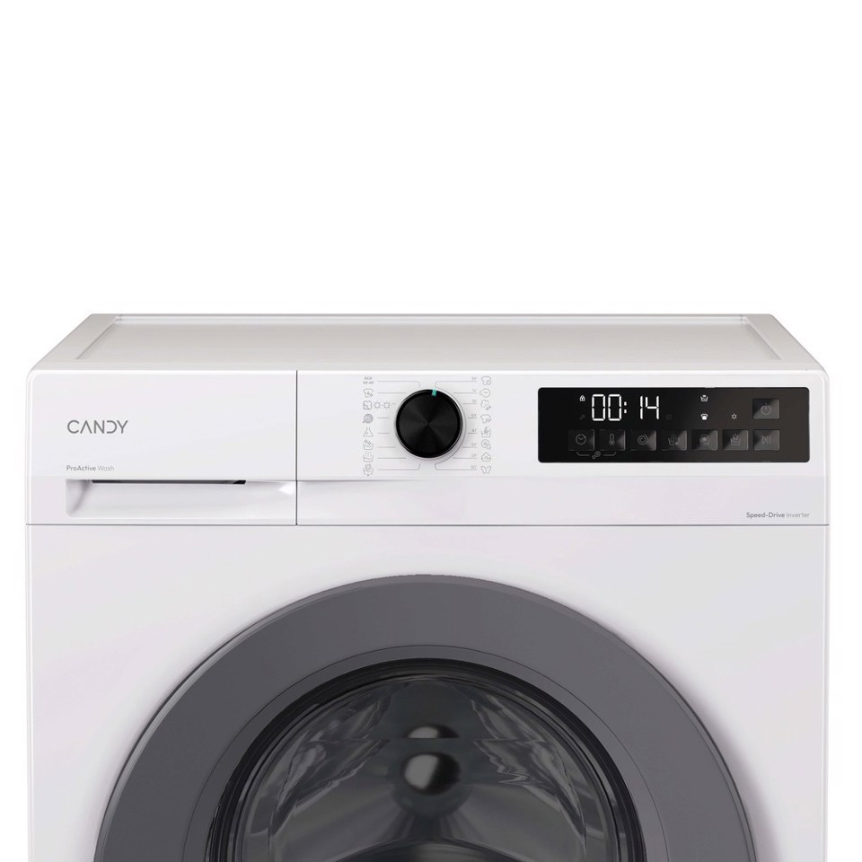 Candy ProWash 300, Lavasciuga Slim 8+5 KG, 10% più efficente della classe A, 1400 giri, Bianco, Inverter, Fresh Vapor, GWD 485SG6-S