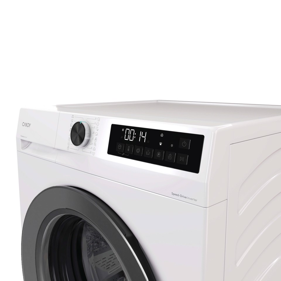 Candy ProWash 300, Lavasciuga Slim 8+5 KG, 10% più efficente della classe A, 1400 giri, Bianco, Inverter, Fresh Vapor, GWD 485SG6-S