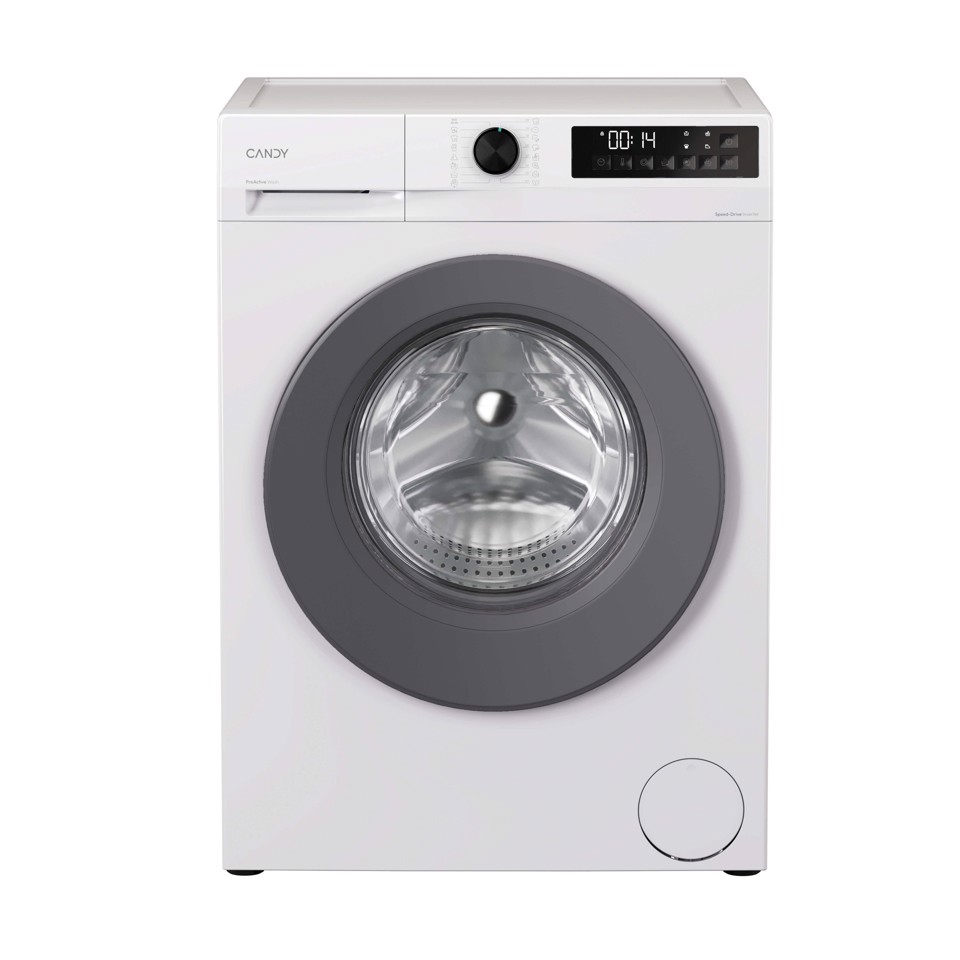 Candy ProWash 300, Lavatrice Carica Frontale 9 KG, 20% più efficente della classe A, 1400 giri, Bianco, Inverter, Fresh Vapor, 8 Cicli Rapidi, GD 49G8-S