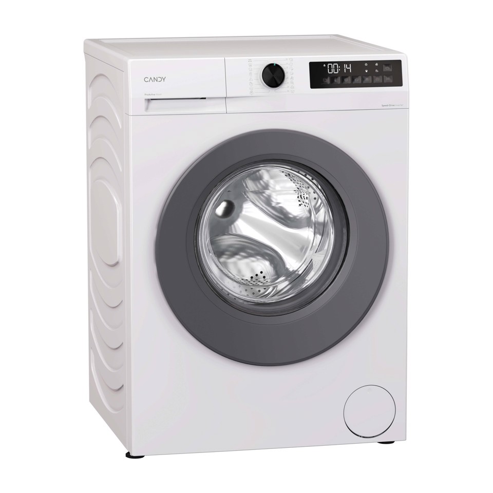 Candy ProWash 300, Lavatrice Carica Frontale 9 KG, 20% più efficente della classe A, 1400 giri, Bianco, Inverter, Fresh Vapor, 8 Cicli Rapidi, GD 49G8-S