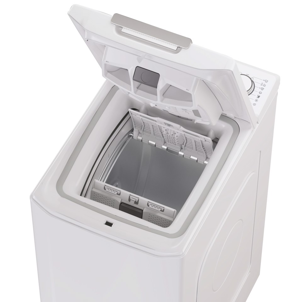 Candy ProWash 500, Lavatrice Carica dall'alto 8 KG, Classe A, 1200 giri, Bianco, Inverter, Wi-Fi, Smart Wash, TCA284TM5-S