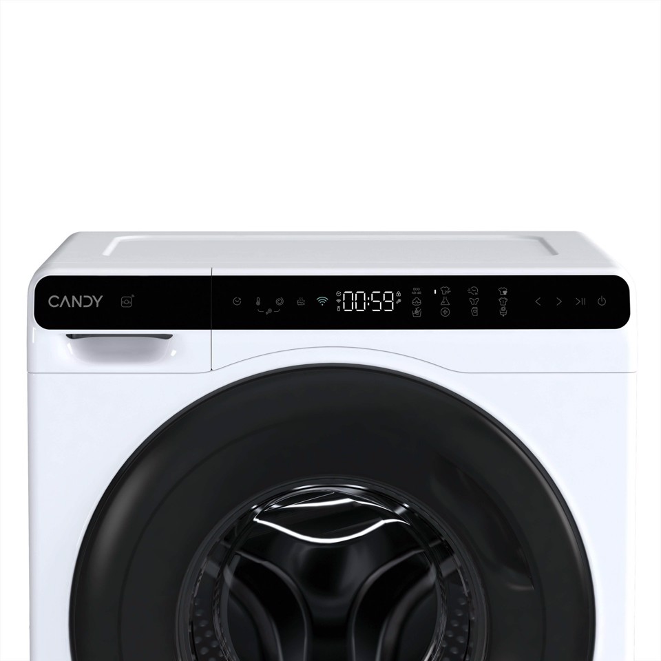 Candy ProWash 700 Mini, Lavatrice Compatta 5 KG, Classe A, 1200 giri, Bianco, Inverter, Vapore, Wi-Fi, CW50-BP12307U1-S