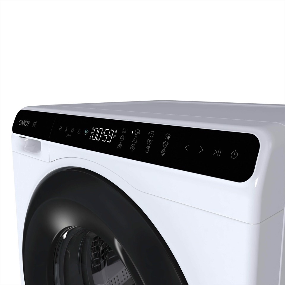 Candy ProWash 700 Mini, Lavatrice Compatta 5 KG, Classe A, 1200 giri, Bianco, Inverter, Vapore, Wi-Fi, CW50-BP12307U1-S