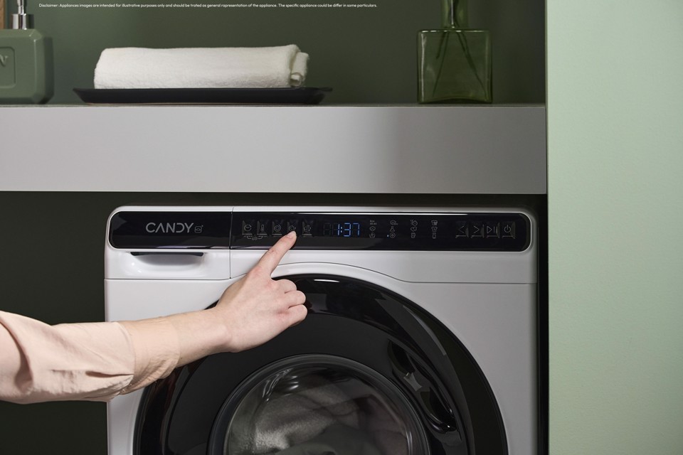 Candy ProWash 700 Mini, Lavatrice Compatta 5 KG, Classe A, 1200 giri, Bianco, Inverter, Vapore, Wi-Fi, CW50-BP12307U1-S