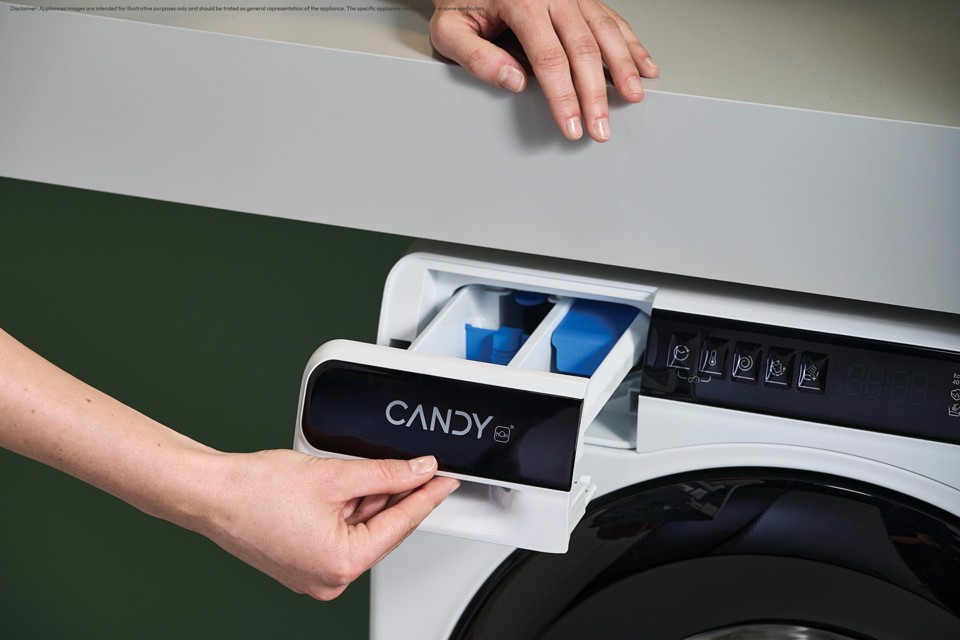 Candy ProWash 700 Mini, Lavatrice Compatta 5 KG, Classe A, 1200 giri, Bianco, Inverter, Vapore, Wi-Fi, CW50-BP12307U1-S