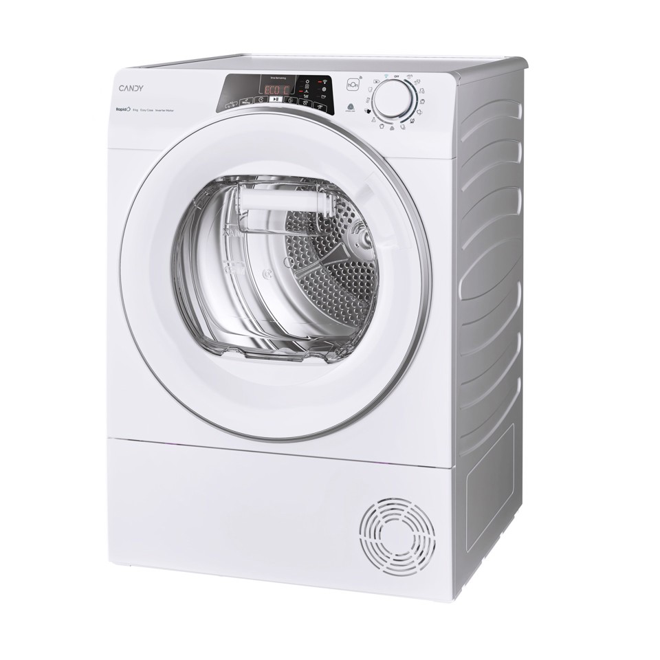 Candy RapidÓ ROE H8A3TSEX-S asciugatrice Libera installazione Caricamento frontale 8 kg Bianco