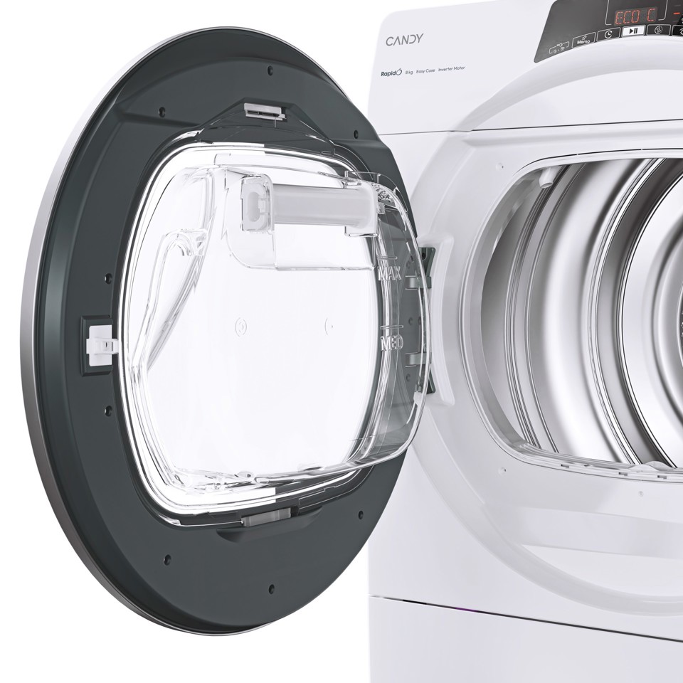 Candy RapidÓ ROE H8A3TSEX-S asciugatrice Libera installazione Caricamento frontale 8 kg Bianco