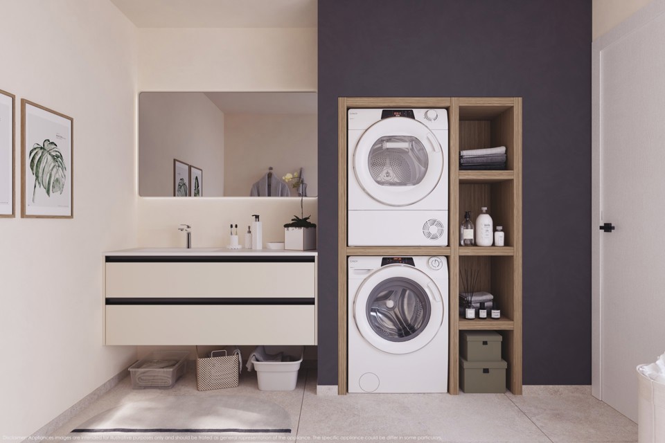 Candy RapidÓ ROE H8A3TSEX-S asciugatrice Libera installazione Caricamento frontale 8 kg Bianco