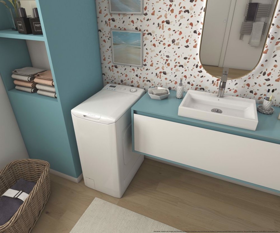 Candy Smart CST 272D3/1-11 lavatrice Caricamento dall'alto 7 kg 1200 Giri/min Bianco