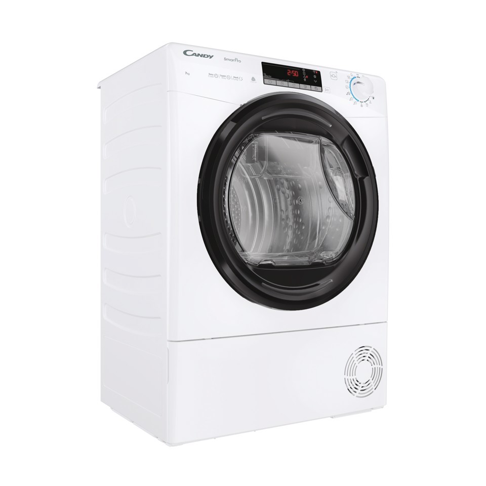 Candy Smart Pro , Asciugatrice Slim 7 KG, Classe E, Bianco, Vapore, Wi-Fi, CRO4 H7A2TBE-S