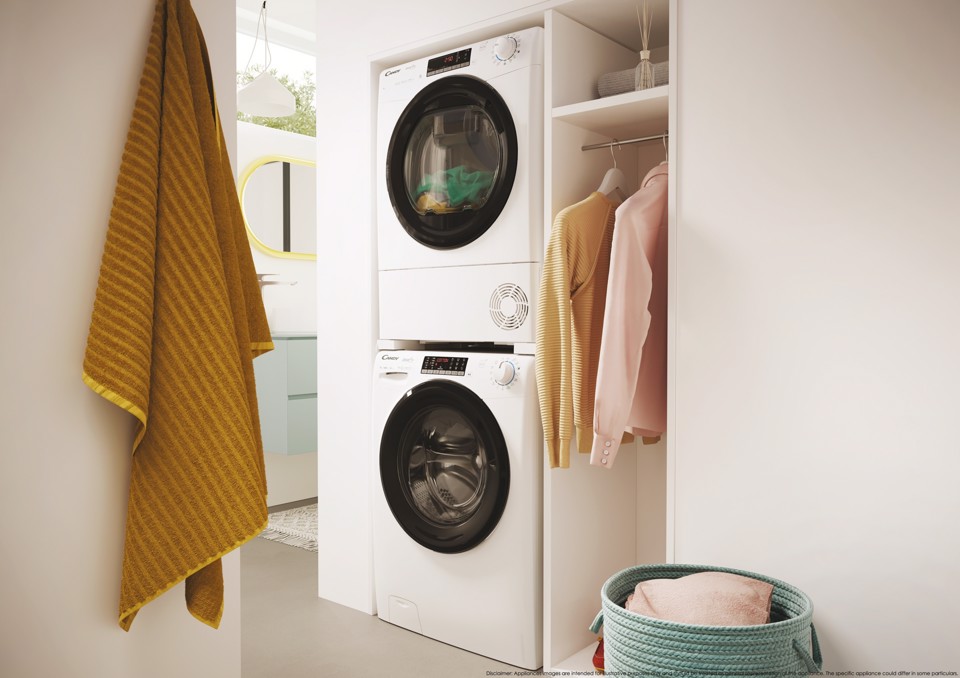 Candy Smart Pro , Asciugatrice Slim 7 KG, Classe E, Bianco, Vapore, Wi-Fi, CRO4 H7A2TBE-S