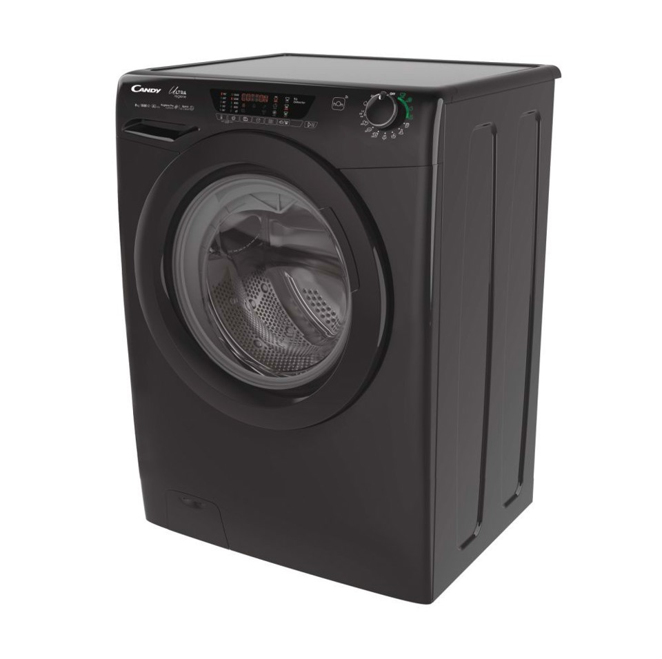 Candy Ultra Hygiene HE1584TWMBB6-S lavatrice Caricamento frontale 8 kg 1500 Giri/min Nero