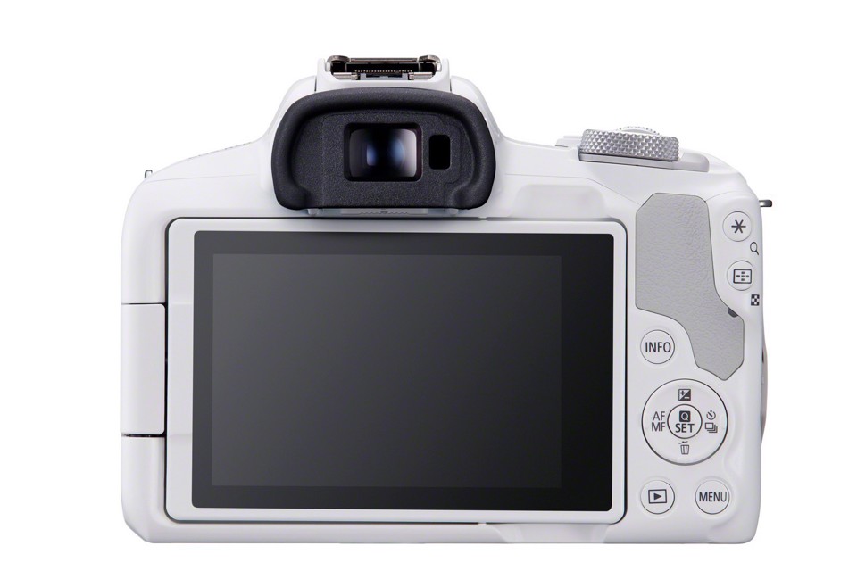 Canon EOS R50, White + RF-S 18-45mm F4.5-6.3 IS STM Kit MILC 24,2 MP CMOS 6000 x 4000 Pixel Bianco