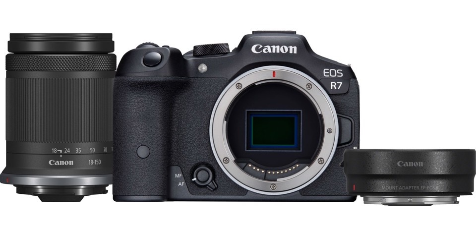 Canon EOS R7 + RF-S 18-150mm F3.5-6.3 IS STM + EF- R MILC 32,5 MP CMOS 6960 x 4640 Pixel Nero