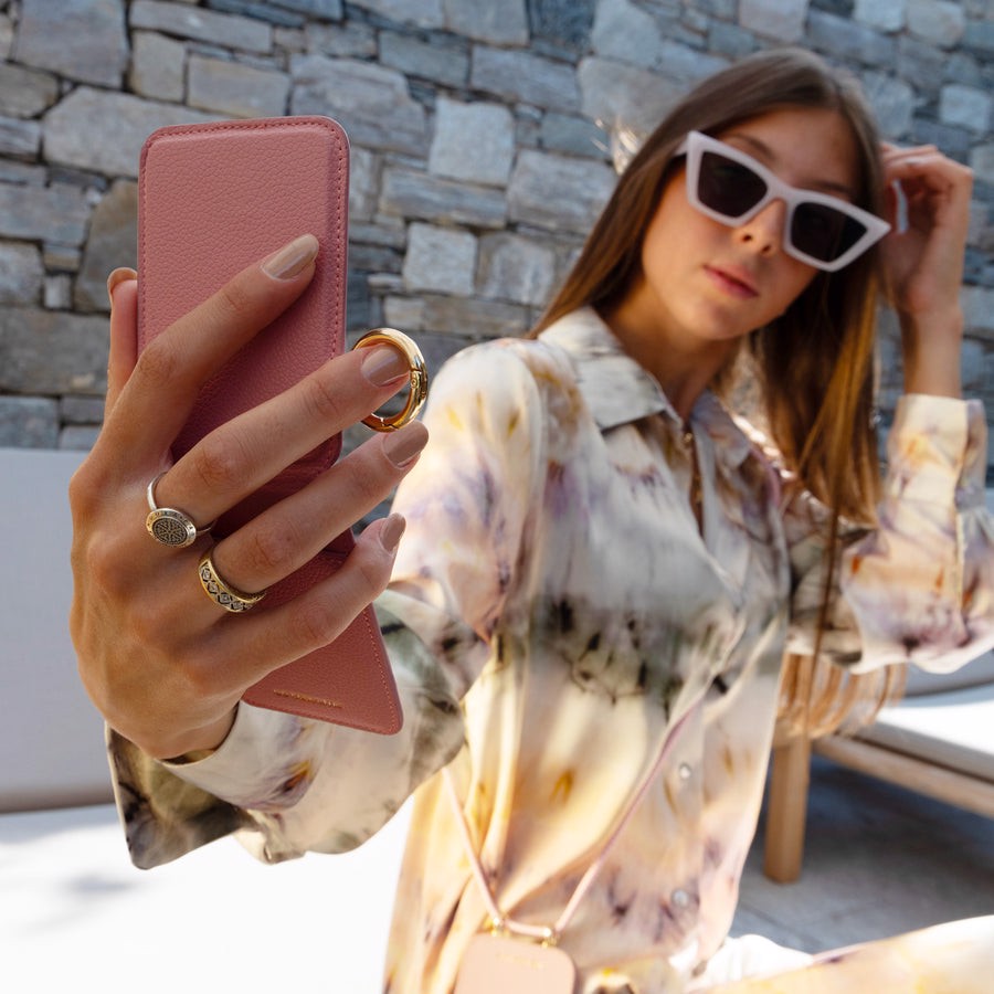 Case & Me CMCARDMIRMSLP portafoglio, portacarte e portadocumenti da viaggio Custodia per scheda Rosa