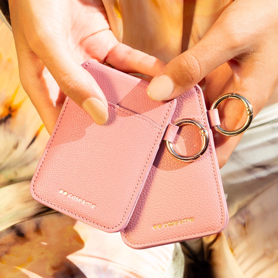 Case & Me CMCARDMIRMSLP portafoglio, portacarte e portadocumenti da viaggio Custodia per scheda Rosa