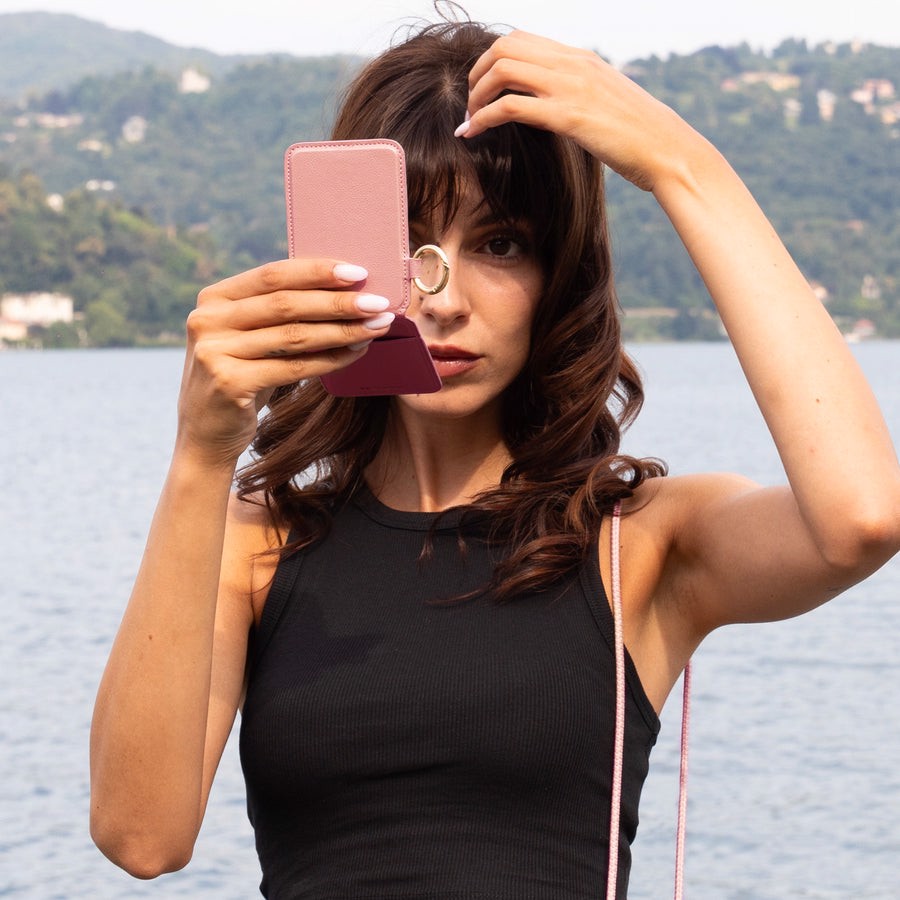 Case & Me CMCARDMIRMSLP portafoglio, portacarte e portadocumenti da viaggio Custodia per scheda Rosa