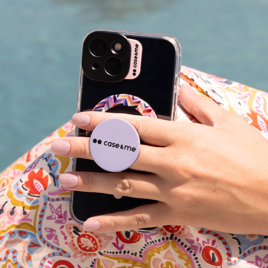 Case & Me CMCOVCAMTMSIP1567P Cover magsafe trasparente iphone 15 plus, rosa