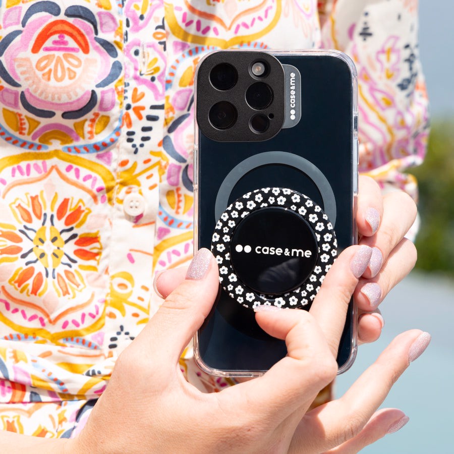Case & Me CMCOVCAMTMSIP1567PK Cover magsafe trasparente iphone 15 pro max,nero