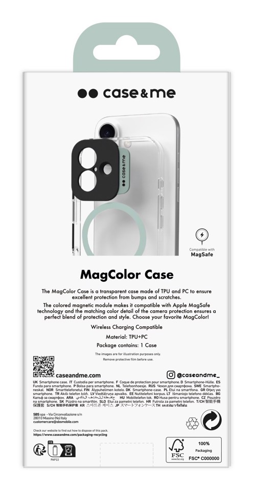Case & Me CMCOVCASIP1661G Cover iphone 16 verde